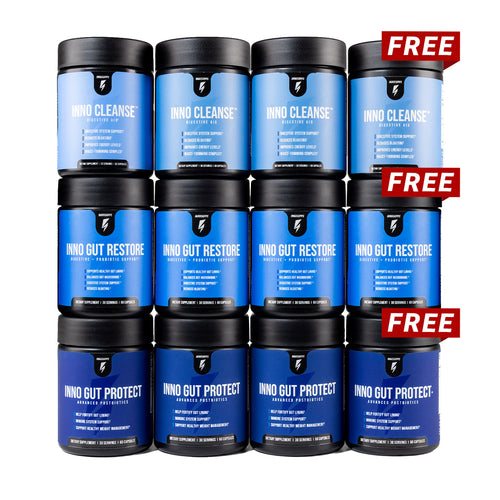 Complete Gut Health Stack 3-Month Supply + 1 Stack Free