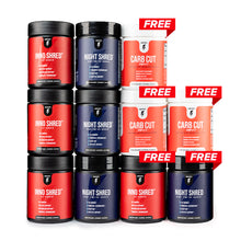 Cargar imagen en el visor de la galería, AM/PM Thermo Stack 3-Month Supply + 1-Month Free + 3 Free Carb Cut Complete