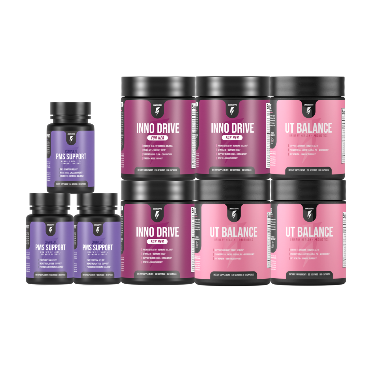 Her Pleasure Collection by Inno Supps Boost Female Vitality, Support