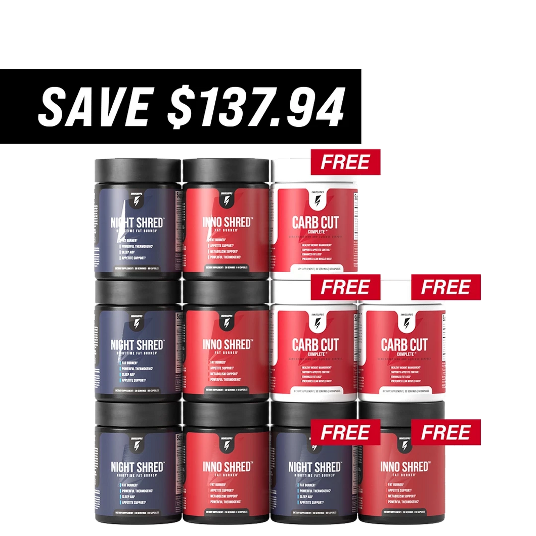 AM/PM Thermo Stack 3-Month Supply + 1-Month Free + 3 Free Carb Cut Complete