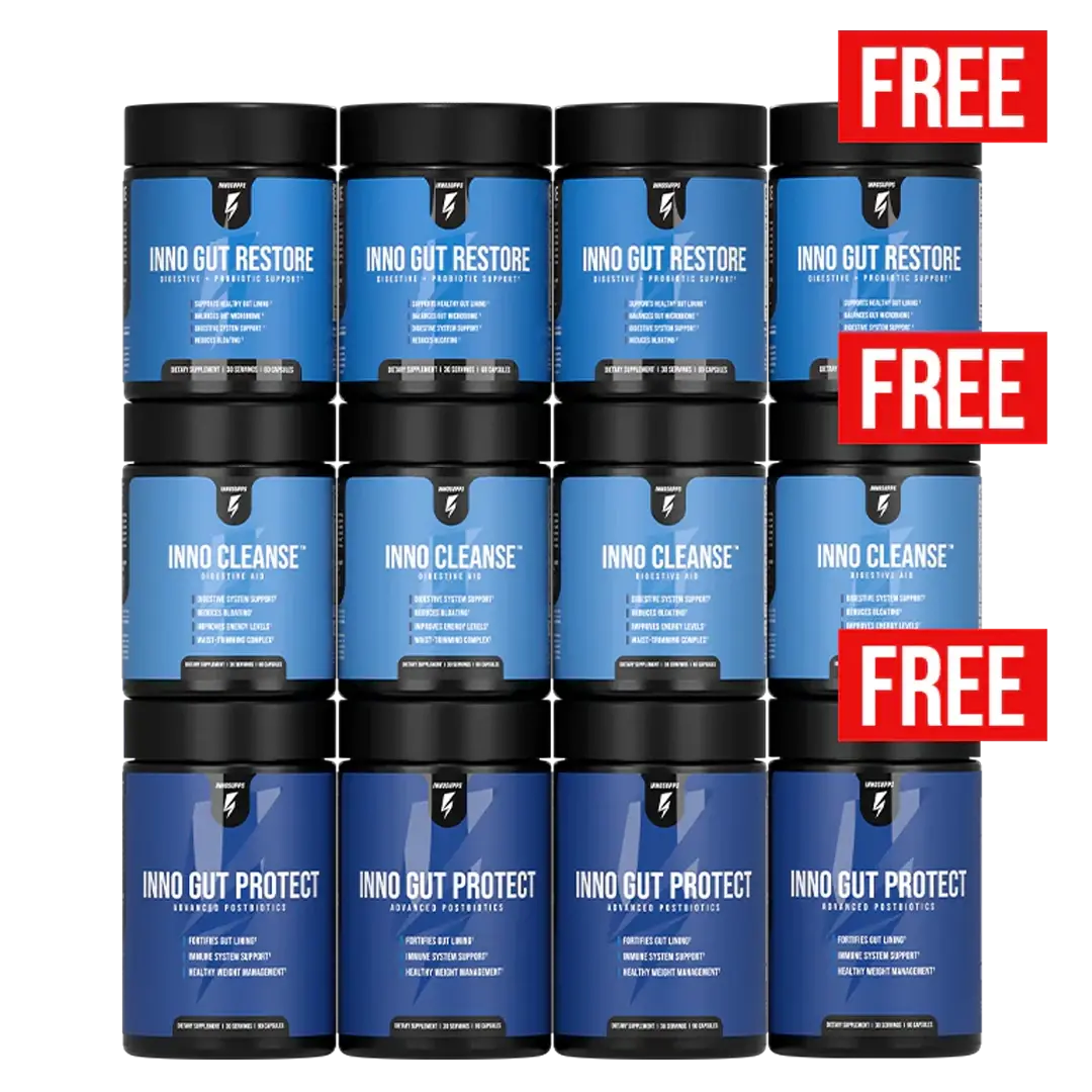 Complete Gut Health Stack 3-Month Supply + 1 Stack Free