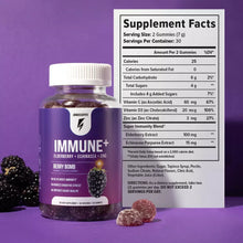 Cargar imagen en el visor de la galería, Immune+ Gummies Supplement Facts