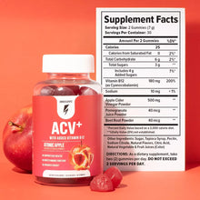 Load image into Gallery viewer, ACV+ Gummies Supplement Facts
