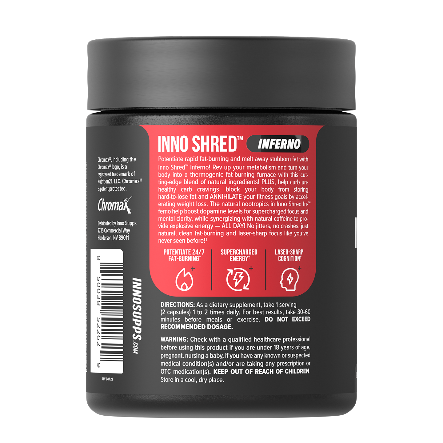 Inno Shred by Inno Supps - Burn Fat, Weight Loss Support, 60 Capsules