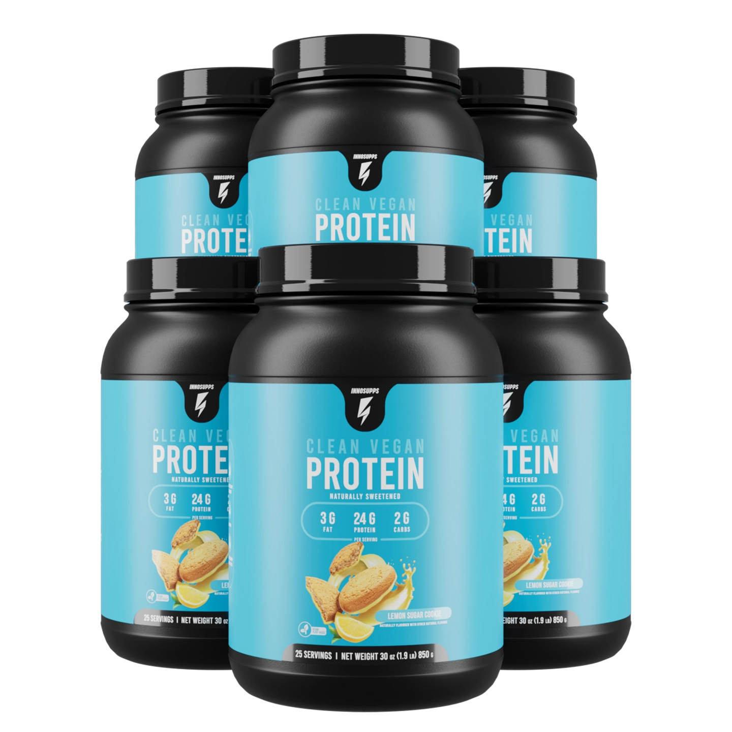 6 Bottles of Clean Vegan Protein