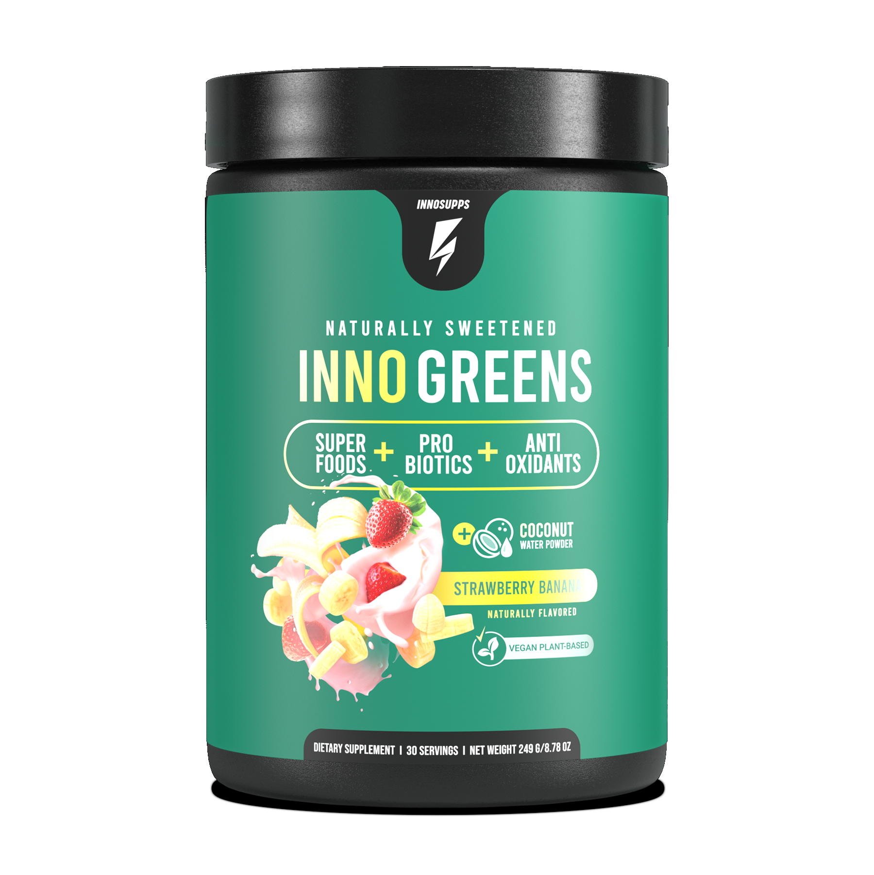 Inno Greens - 25 Greens & Superfoods Per Serving, KSM-66 Ashwagandha