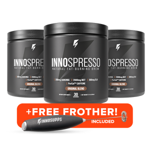 3 Bottles of INNO SPRESSO BURN + 1 FREE Frother