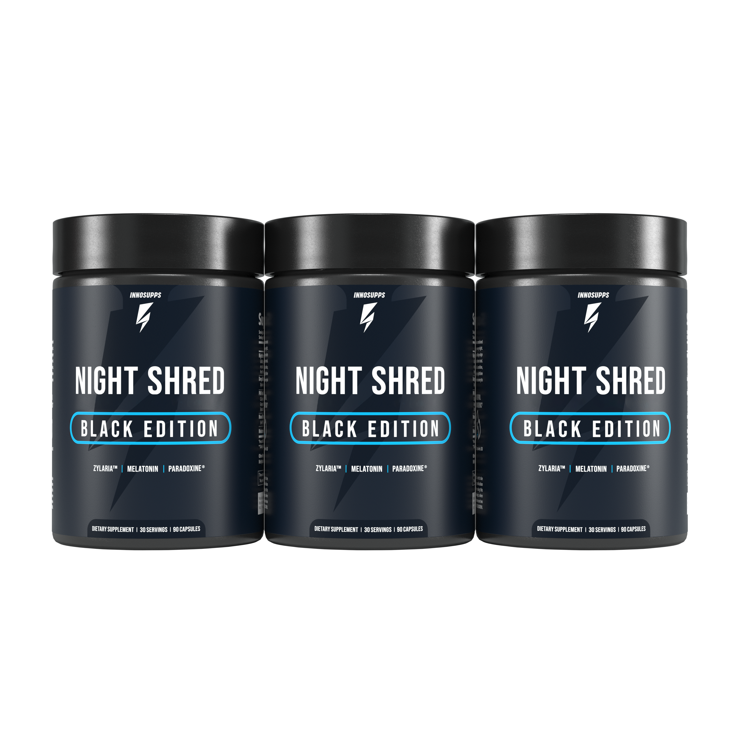 3 Bottles of Night Shred Black