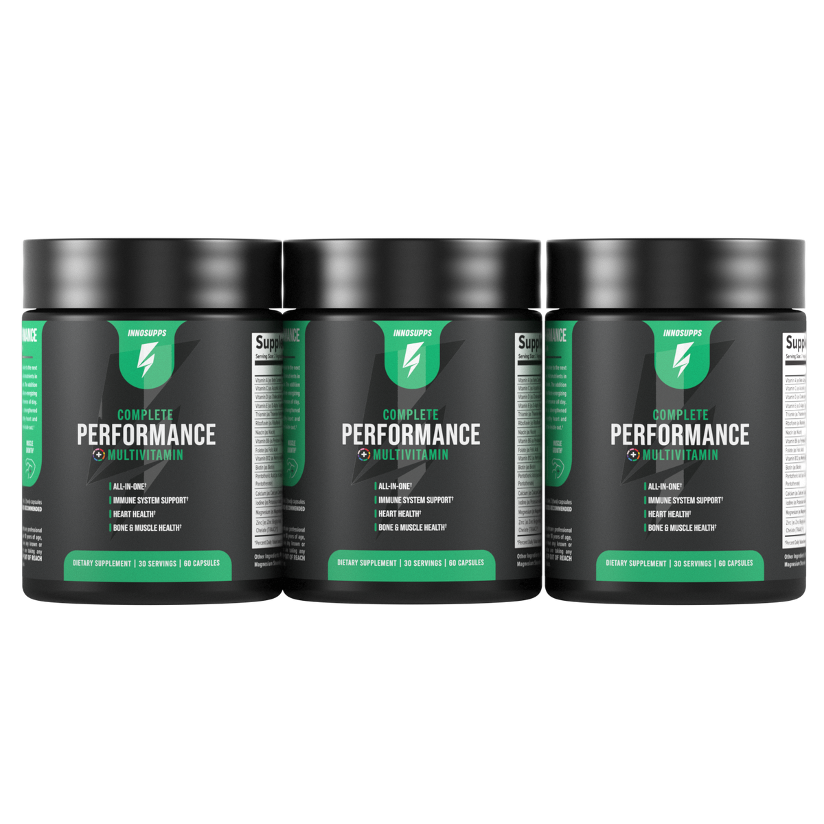 Excellent Complete Supplement 3 Bottles of Complete Performance Multivitamin