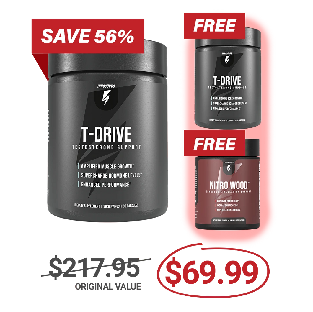Special Offer 2 Bottles of T-Drive + 1 FREE Nitro Wood